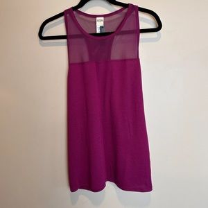 Victoria's Secret Sport‎ Womens Magenta Active Wear Mesh Racerback Tank￼ Size L